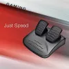 Volante ESPERANZA EG103 Comando de jogos — PC/PS2/PS3, 13 botões, vibração, sensor de aceleração, preto/vermelho