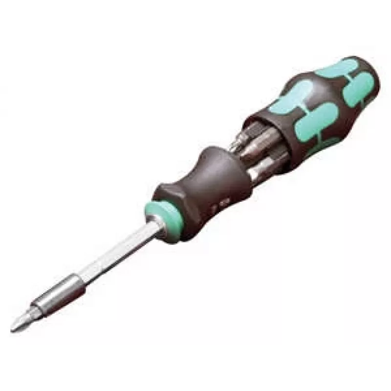 Wera Conjunto de 6 peças KK28 Kraftform compacto com pontas e chaves de fendas