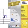 Avery - etiquetas - branco - 42,3 x 70 mm, 2100 etiquetas (100 folhas x 21) (3652)