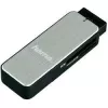 Hama 123900 leitor de cartões USB 3.0 SD/microSD, alumínio, preto/prateado