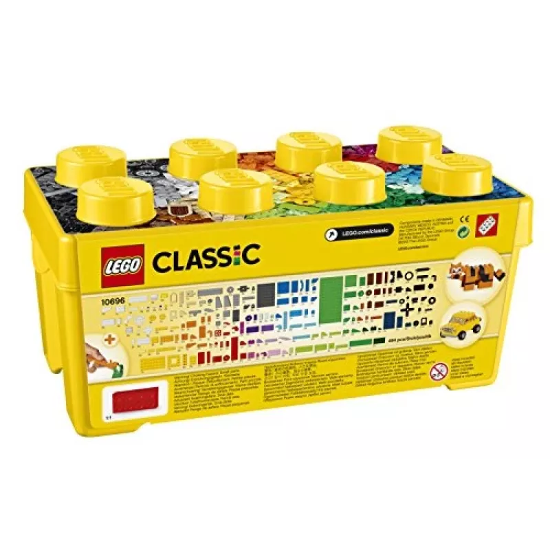 LEGO 10696 Classic Caixa de Blocos Criativos Média – armazenamento fácil, blocos coloridos, conjunto de construção para crianças, rapazes e raparigas a partir dos 4 anos