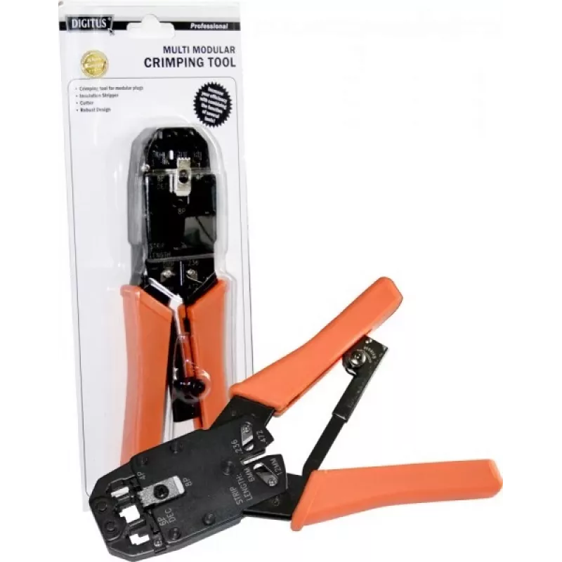Alicate de cravar de rede Digitus DN-94004 para instalação e manutenção de cabos