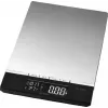 Bomann KW 1421 CB balança de cozinha, ecrã LCD, aço inoxidável, 160 x 230 x 18 mm, AAA, preta (614211)