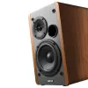 Sistema de altifalantes ativos de estante Edifier R1280T com controlo remoto e entradas RCA duplas - Brown Wood