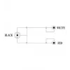 Cabo de áudio 3,5 mm > RCA estéreo (preto, 1,5 metros)