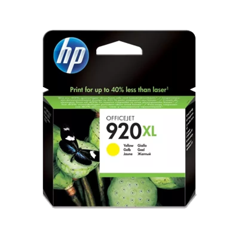 HP 920XL Cartucho de tinta original amarelo de alto rendimento, Amarelo, 1 unid., 700 páginas