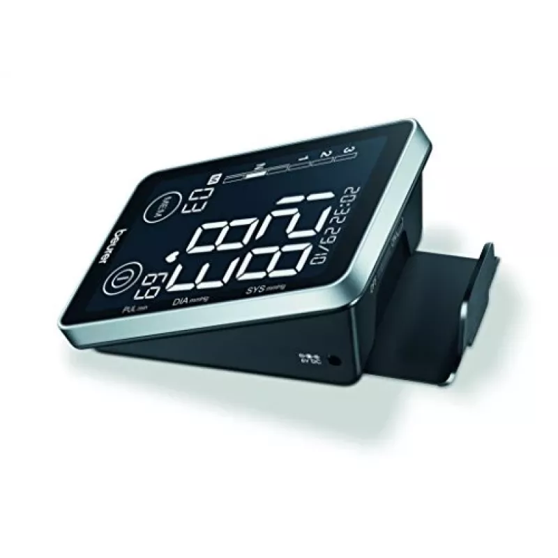 Beurer BM 58 medidor de tensão arterial de braço (65516), deteção de arritmia, interface USB para PC, preto