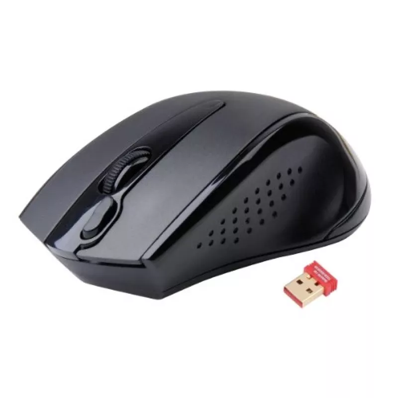 Rato RF sem fios A4Tech G9-500F, para destros, 1000 DPI, recetor nano 2,4 GHz, alcance 15 m, pilha AA