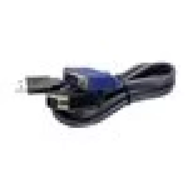 TRENDnet TK CU10 - Cabo de teclado / vídeo / rato (KVM) - USB Type A, 4 pinos, HD-15 (M) - HD-15 (M) - 3,1m - preto (TK-CU10)