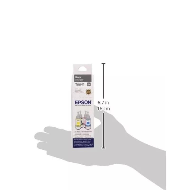 Frasco de tinta Epson T6641 70ml preto