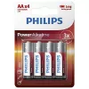 Pilha descartável Philips Power Alkaline Battery LR6P4B/10