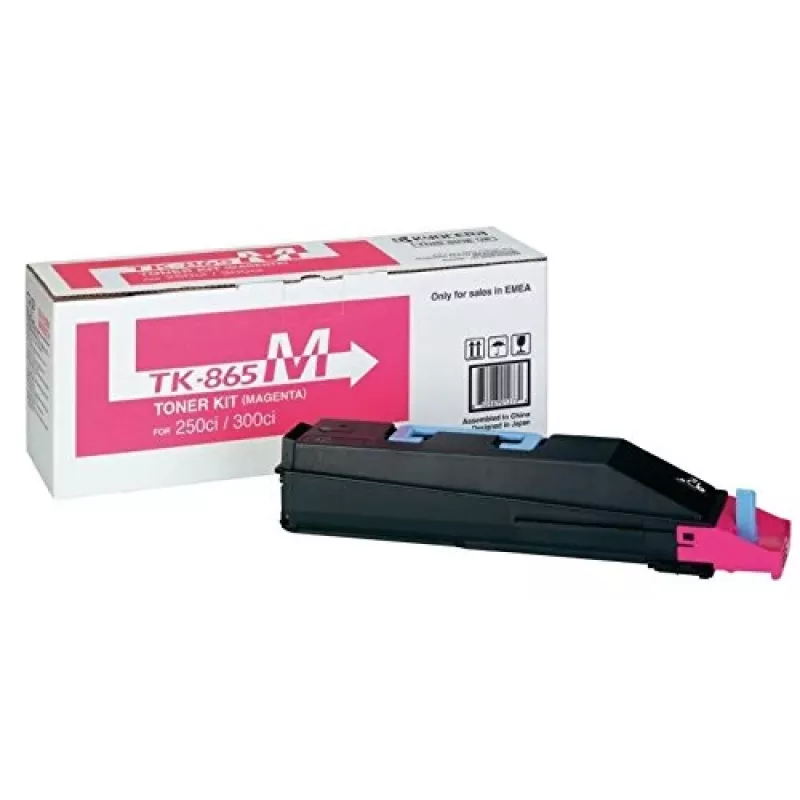 Kyocera TK-865M cartucho de toner magenta, 12000 páginas