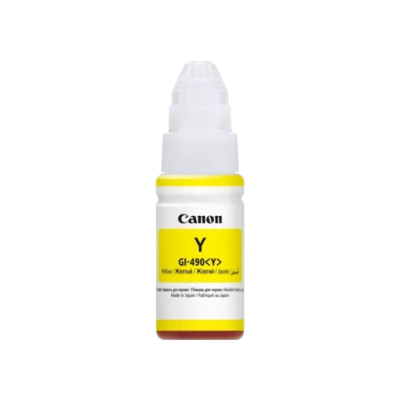 Frasco de tinta Canon GI-490 amarelo