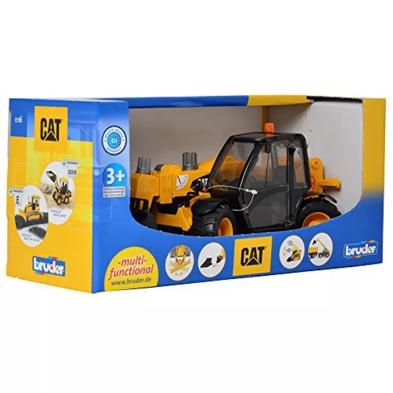 Bruder 02141 Caterpillar carregador telescópico plástico quinta veículo de construção brinquedo