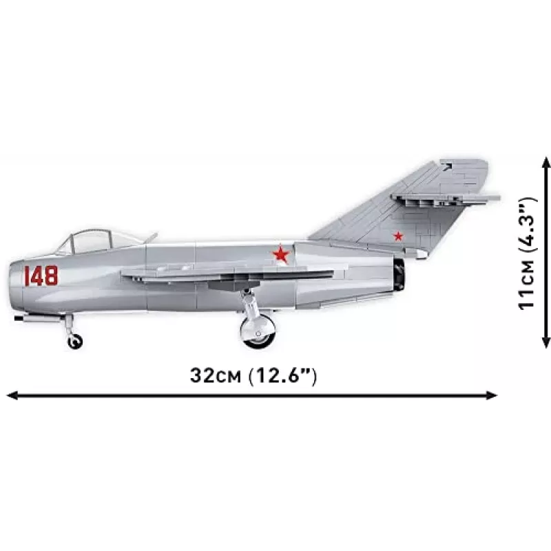 COBI Historical Collection Guerra da Coreia MIG-15 Código NATO Fagot Jato soviético