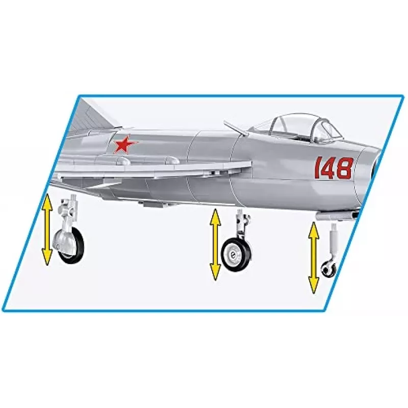 COBI Historical Collection Guerra da Coreia MIG-15 Código NATO Fagot Jato soviético