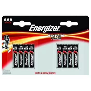 Pilhas alcalinas AAA Energizer E92 — blister de 8