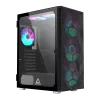 Caixa Midi-Tower MONTECH X3 X3MESH-BK preta Mesh para PC