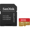 Cartão de memória MicroSDHC SANDISK Extreme 512 GB UHS-I A1 V30 U3 Classe 10, leitura 190 MB/s, escrita 130 MB/s, incl. adaptador SD