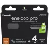 Pilhas recarregáveis PANASONIC ENELOOP PRO AA 2500 mAh 4 unid. + estojo (BK-3HCDE/4CP+CASE)