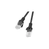 Cabo de rede Lanberg PCU5-10CC-1000-BK preto 10 m Cat5e U/UTP (UTP) (PCU5-10CC-1000-BK)