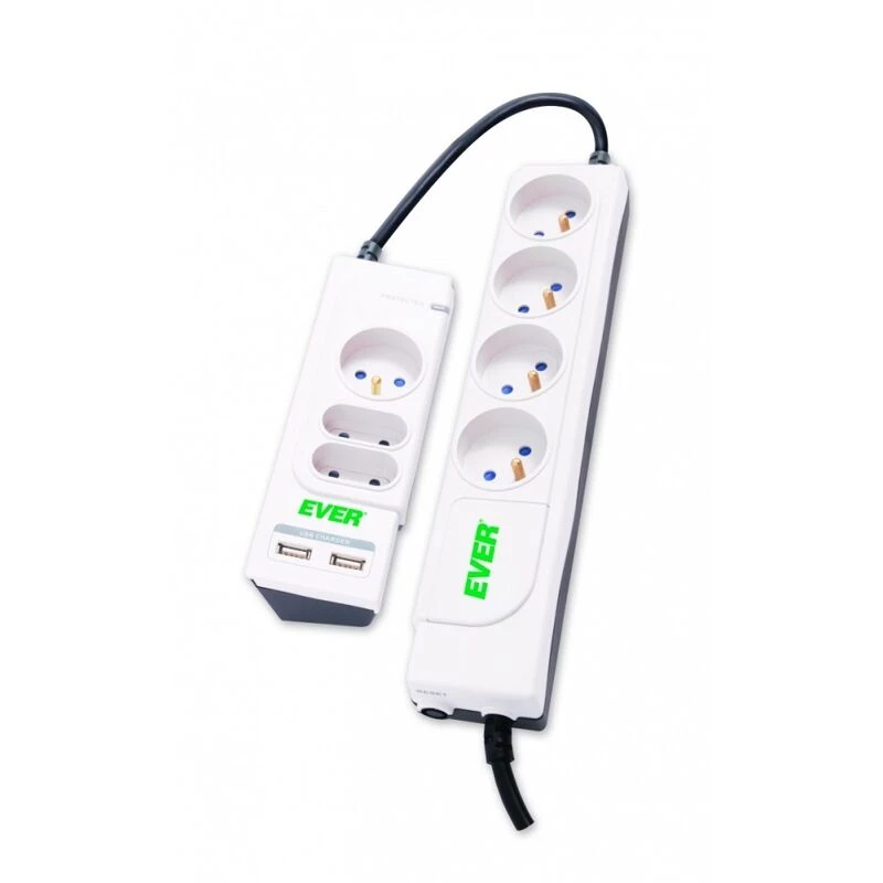 OFFICE PLUS 7 tomadas 250 V branco (T/LZ06-OFP018/0000) - Ever