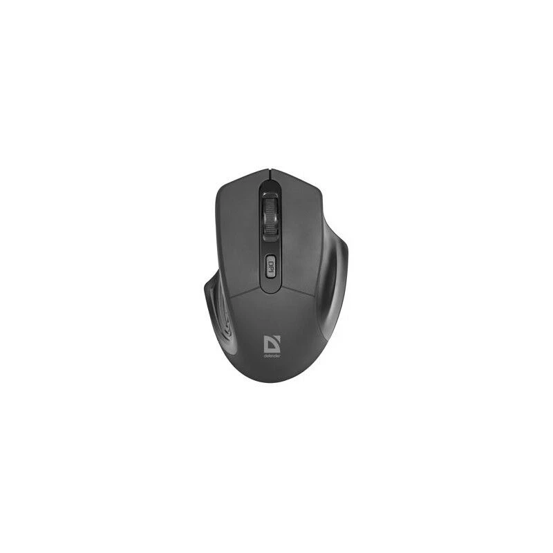 Rato ótico sem fios DEFENDER Datum MB-345 RF, ambidestro/destro, 1600 DPI, 3 botões, recetor USB RF, preto