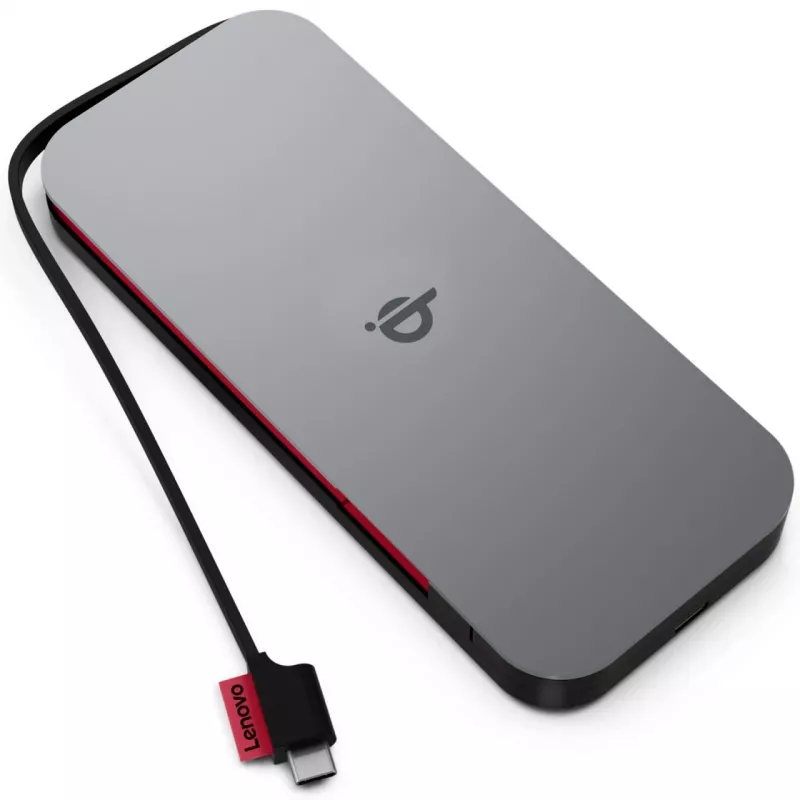 Lenovo 40ALLG1WWW Powerbank de iões de lítio (Li-Ion) 10000 mAh carregamento sem fios preto