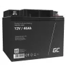 Green Cell AGM22 bateria para UPS, AGM de chumbo-ácido selada (VRLA), 12 V 40 Ah, 170 x 165 mm, 12,1 kg, preta