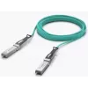Cabo de fibra ótica/AOC UBIQUITI UACC-AOC-SFP10-5M SFP+ para SFP+, 10 Gbit/s, 5 m, 850 nm, revestimento PVC, azul-turquesa