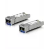 Transceptor de fibra ótica SFP+ Ubiquiti UACC-OM-SM-10G-D-2 10 Gbps 1310 nm LC Single-Mode 10 km (pack de 2)