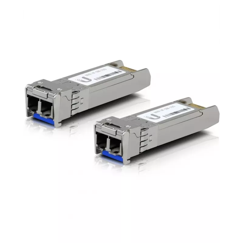 Transceptor de fibra ótica SFP+ Ubiquiti UACC-OM-SM-10G-D-2 10 Gbps 1310 nm LC Single-Mode 10 km (pack de 2)