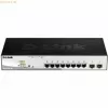 D-Link DGS-1210-10P Managed L2 Gigabit Ethernet (10/100/1000) Power over Ethernet (PoE) 1U preto
