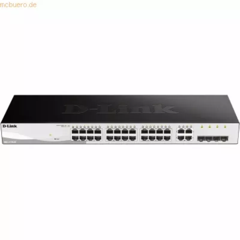 D-Link DGS-1210-28 gerido L2/L2+ 1U preto