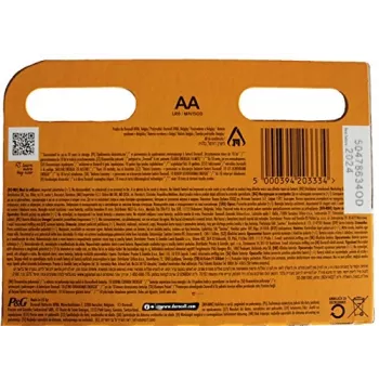 Pilha doméstica Duracell descartável AA alcalina