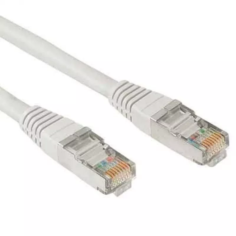 Cabo de rede Gembird PP12-5M Cat5e, 5 m, RJ-45 para RJ-45, 10/100/1000Base-T(X), bege