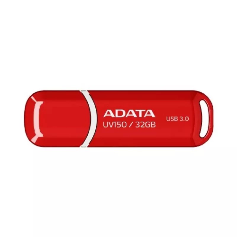 Pen USB ADATA DashDrive UV150 32 GB, USB Type-A 3.2 Gen 1, vermelho, design com tampa