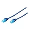 Cabo de rede Digitus 0,25m Cat5e U/UTP azul U/UTP (UTP)