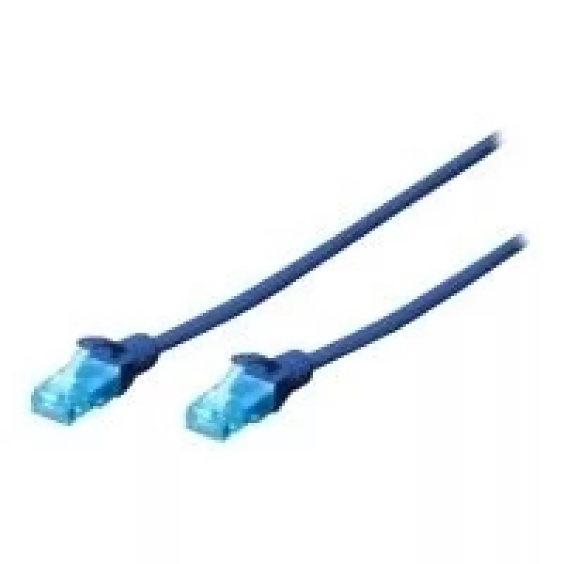 Cabo de rede Digitus 0,25m Cat5e U/UTP azul U/UTP (UTP)
