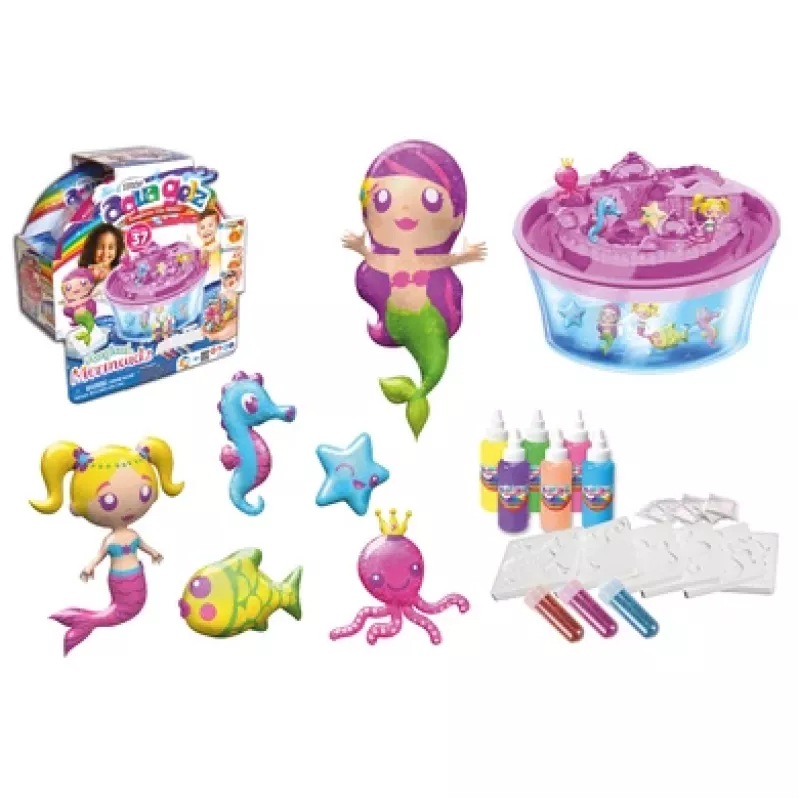 Conjunto SIMBA Aqua Gelz Set Magic Mermaids conjunto de brincar, modelo 106322568, conjunto de trabalhos manuais com contas de gel ativadas por água