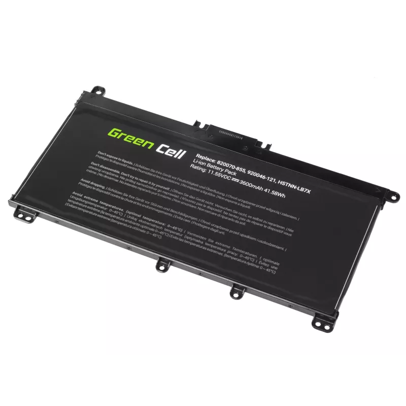 Bateria Green Cell HP145 para HP Pavilion (LiPo 3600 mAh, 11,55 V, preto)