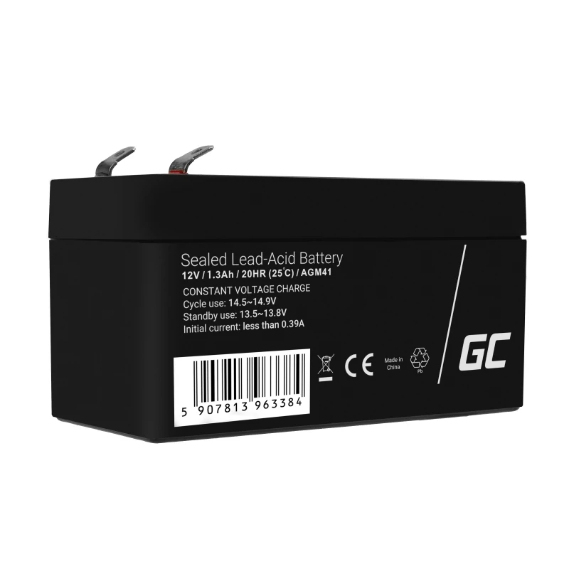 Bateria AGM VRLA 12V 1,3Ah sem manutenção