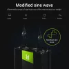 Inversor Green Cell INV10 2000 W, 12 V DC para 230 V AC, saída Type-C, 50 Hz, preto