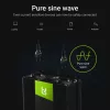 Inversor para automóvel Green Cell INV21 6000 W, 24V DC-AC, saída 230V, 2x USB PD, arrefecimento ativo, conectores DC removíveis, preto