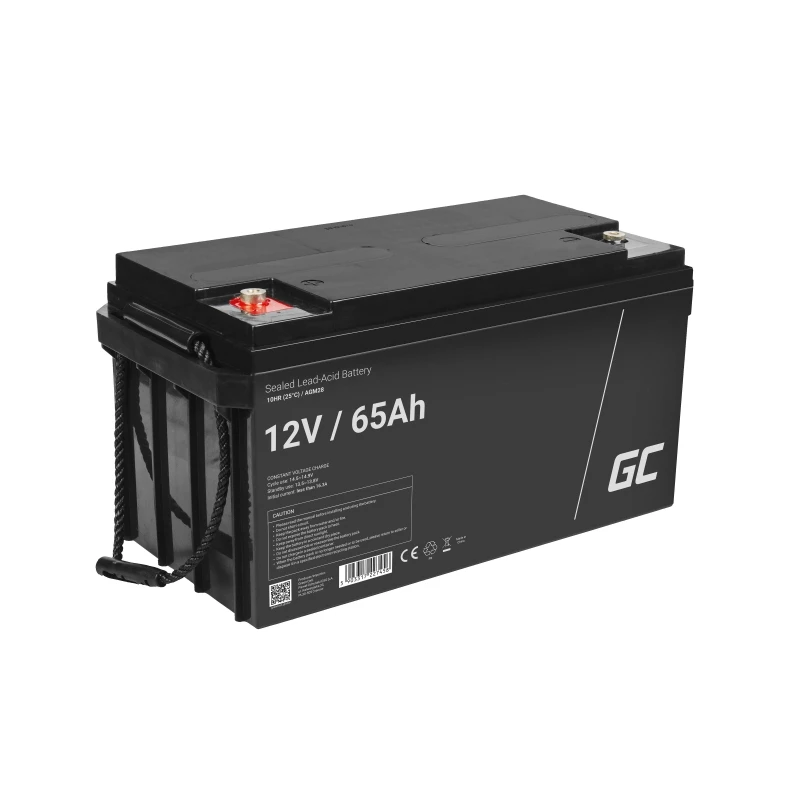 Bateria Green Cell AGM28 industrial recarregável chumbo-ácido (VRLA) 12 V 65000 mAh, 1 unid., 20 kg