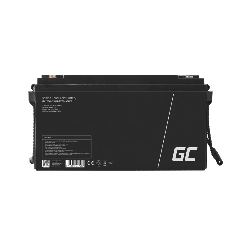 Bateria Green Cell AGM28 industrial recarregável chumbo-ácido (VRLA) 12 V 65000 mAh, 1 unid., 20 kg