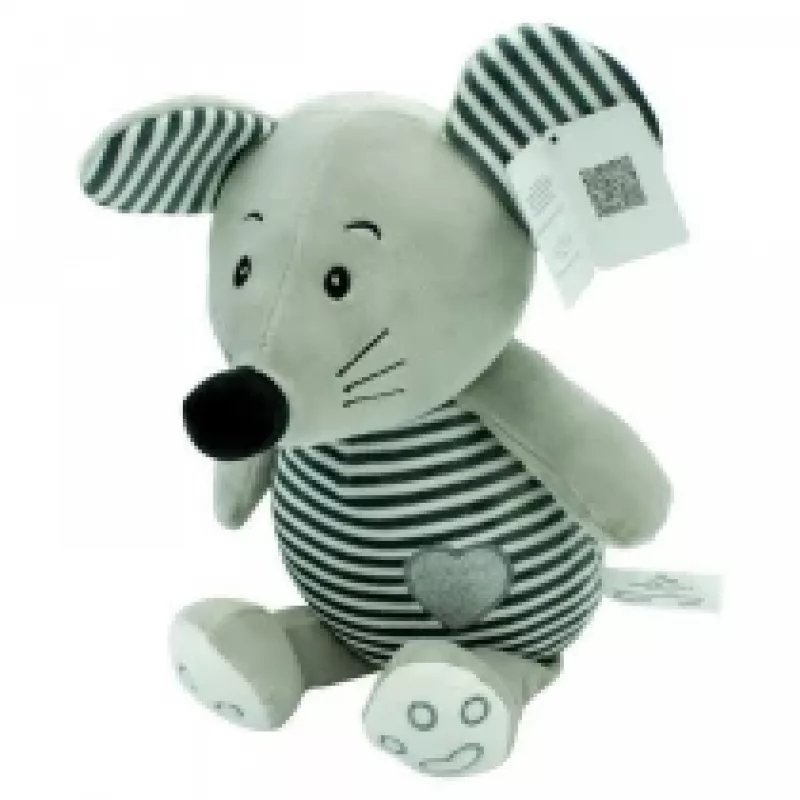 Rato de peluche às riscas 26 cm Tulilo