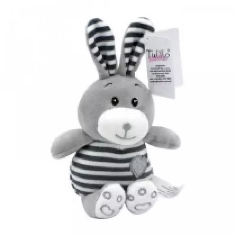 Peluche TULILO Striped Cuddles coelho 26 cm brinquedo de peluche coelho