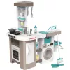 Smoby 311050 cozinha de brincar com área de lavandaria e acessórios