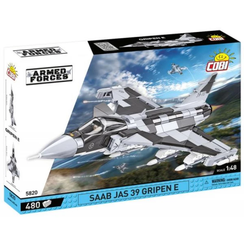 Bricks Armed Forces SAAB Jas 39 Gripen E 480 peças
